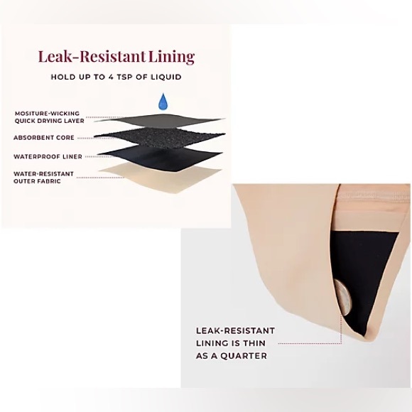 Anti. By Proof Set Of 2 Lace-Trim High-Rise Leak-Resistant Briefs, Size XL, NWT - Picture 5 of 15